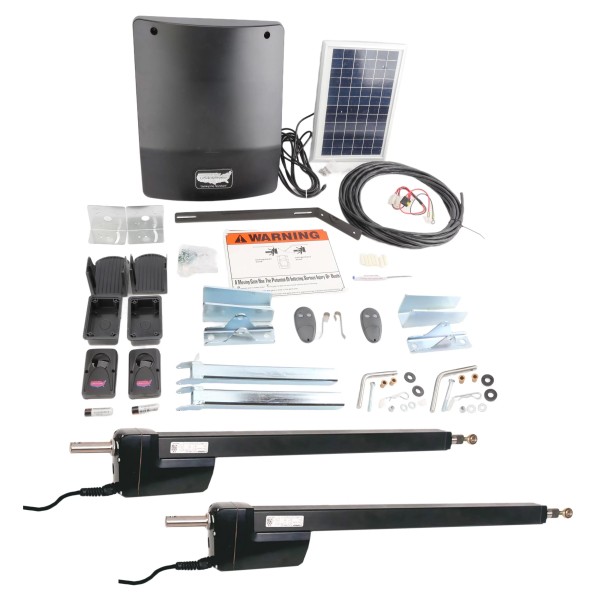 USAutomatic Ranger HD 2 Solar Charged Dual Swing Gate Opener Kit with Receiver - 020519 (Default)