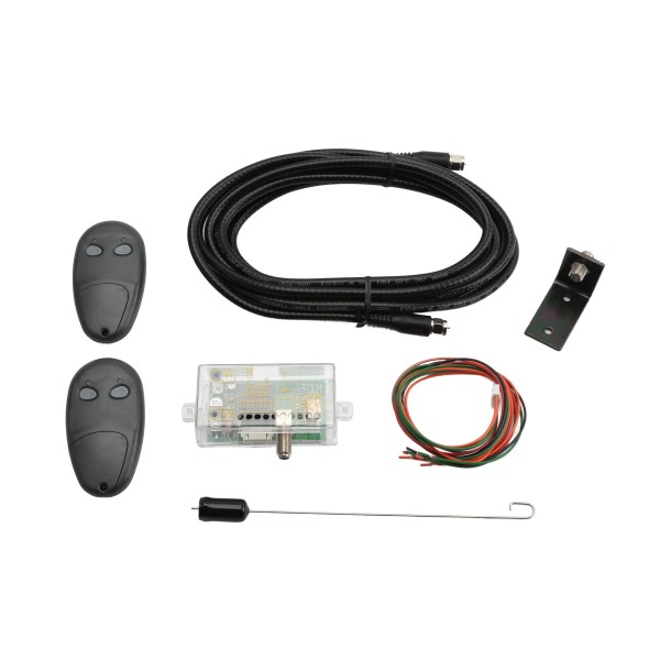 USAutomatic 12/24 VDC Receiver Pack (Includes 030207 Dual Channel Receiver, Antenna Bracket, 2 Remotes, 12 feet Coax and Antenna) - 030221 (Default)