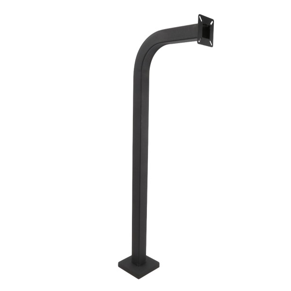 USAutomatic Gooseneck Pedestal 42" Tall - Commercial Grade Powder-Coated Black (Pad Mount)