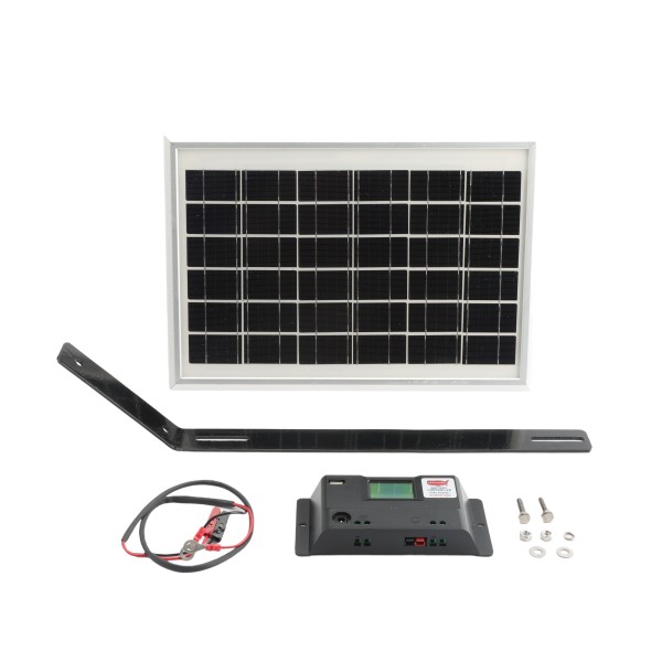 USAutomatic Solar Kit (10 Watt Solar Panel, Mounting Bracket, Charge Controller, Harness) - 520002 