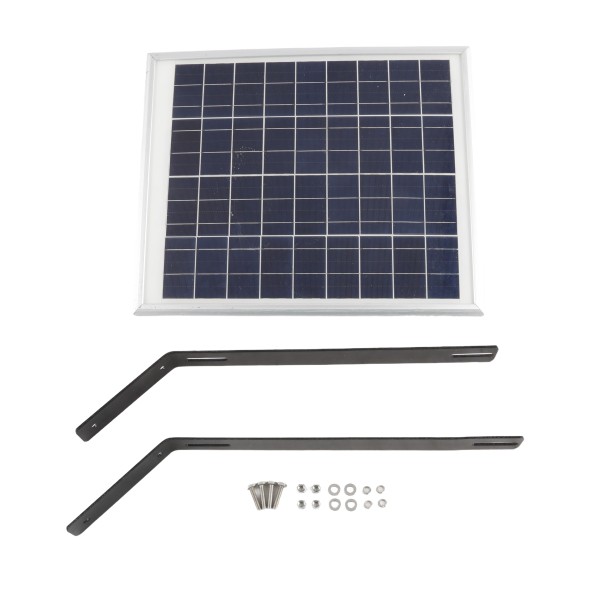 USAutomatic 20 Watt Solar Panel Kit (Solar Panel, Mounting Bracket, DC Power Plug) - 520030