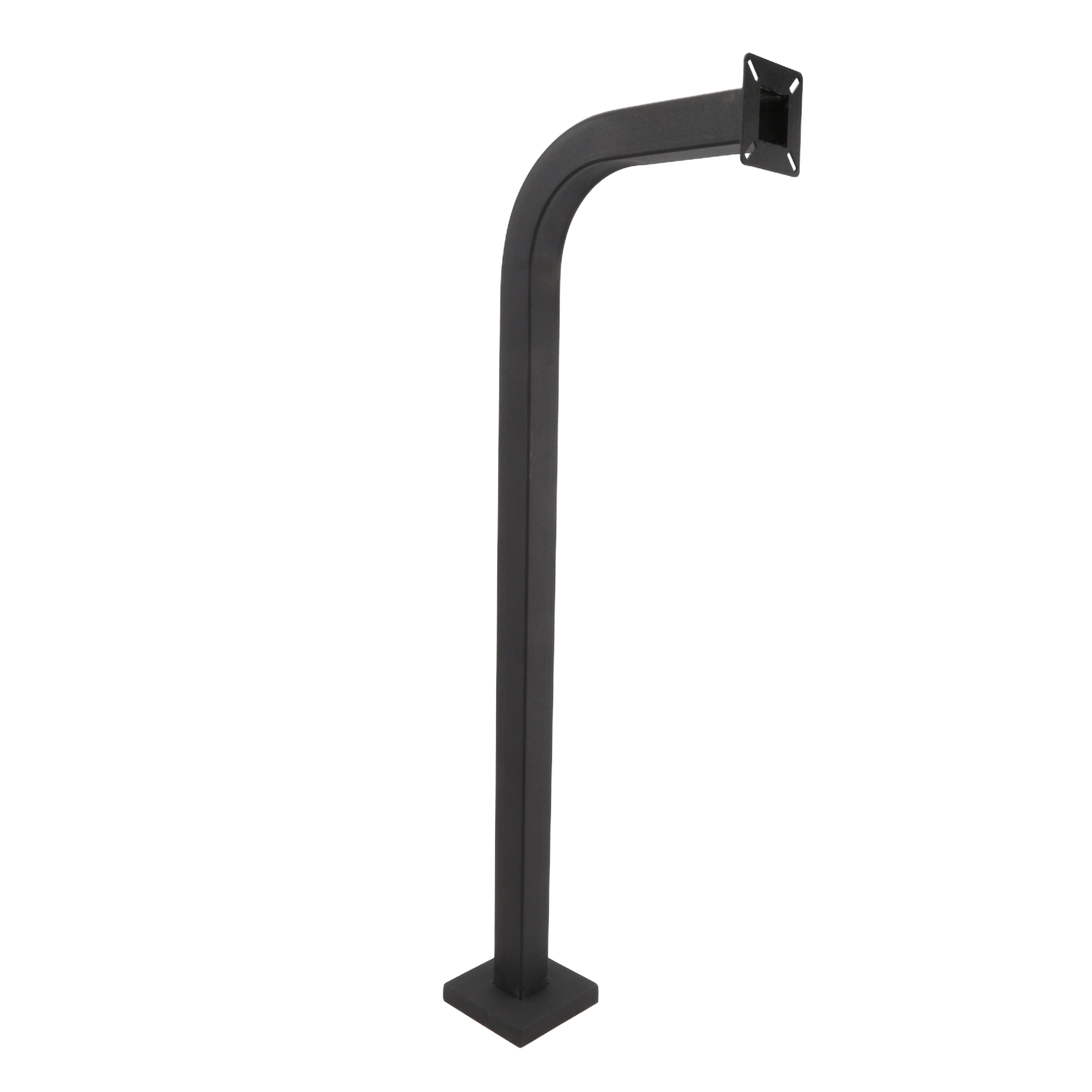USAutomatic Gooseneck Pedestal 42 Tall - Commercial Grade Powder-Coated  Black (Pad Mount)