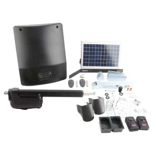 USAutomatic Ranger 500 1 Solar Charged Single Swing Gate Opener Kit with Receiver - 020512 (Default)