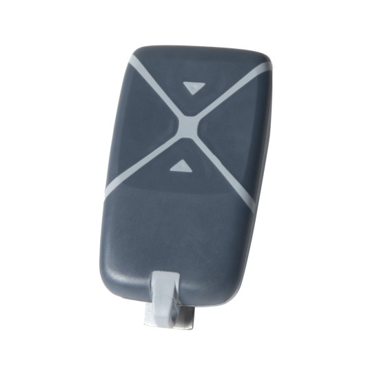LCR 2 Button Premium Fixed or Clone Transmitter with Visor Clip, Keychain Eyelet 