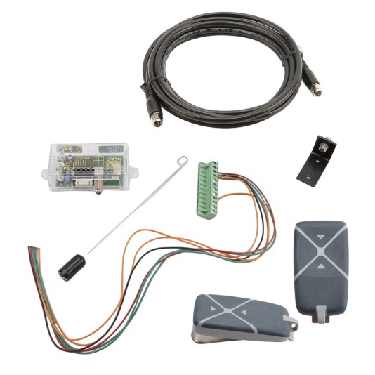 USAutomatic 12/24 VDC Receiver Premium Package - (Dual Channel Receiver, Antenna Bracket, Remotes, 12' Coax, & Antenna) - 030232