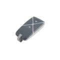 LCR 4-Button Premium Transmitter Fixed or Clone programmable, visor clip, keychain eyelet, rubberized elastomeric face