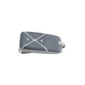 LCR 4-Button Premium Transmitter Fixed or Clone programmable, visor clip, keychain eyelet, rubberized elastomeric face