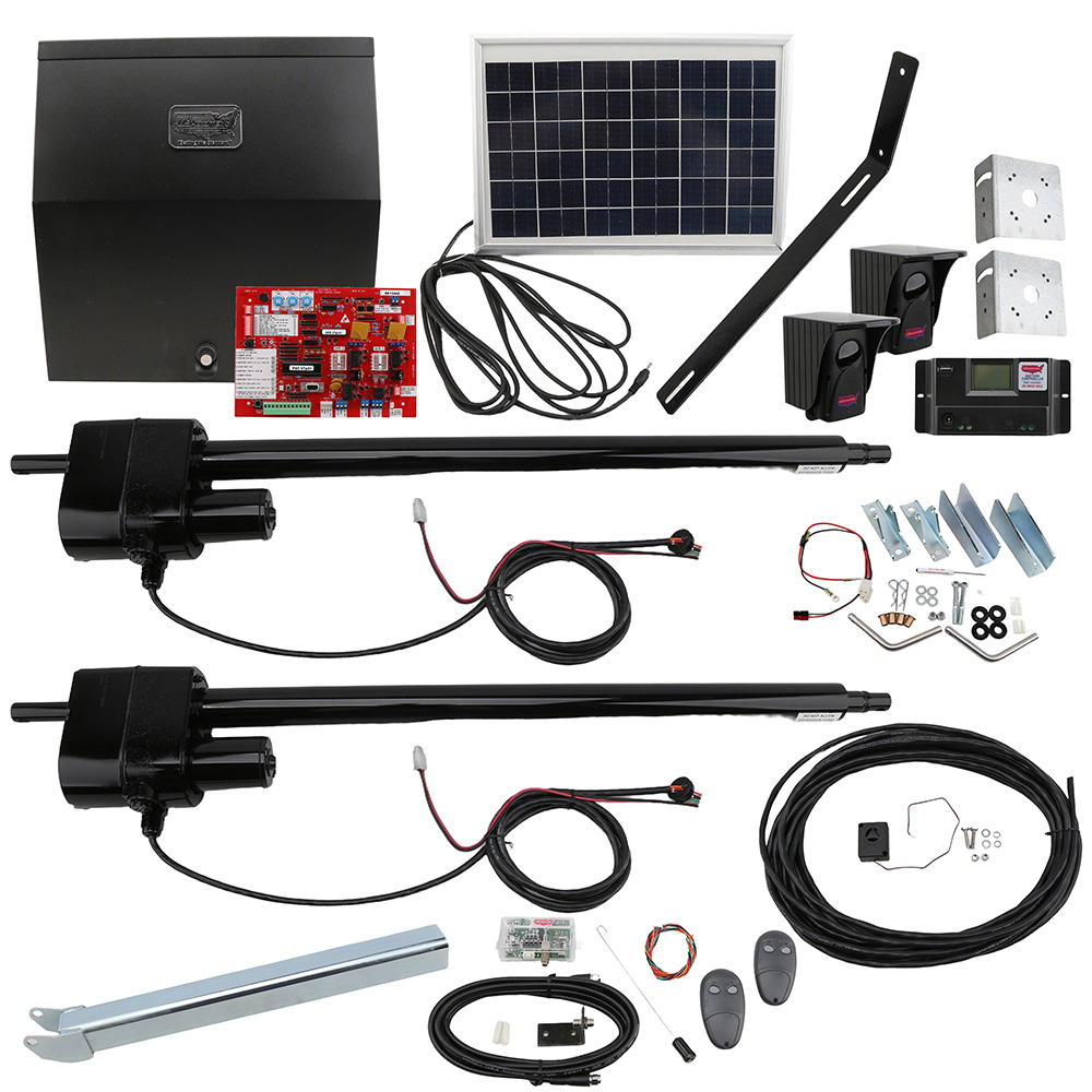Patriot II Solar Charged Dual Swing Gate Opener