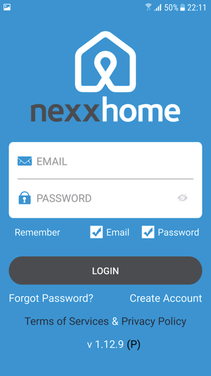 Nexx Home Mobile App